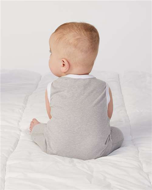 Grey Melange Infant Harborside Mélange Tank Romper - 4492