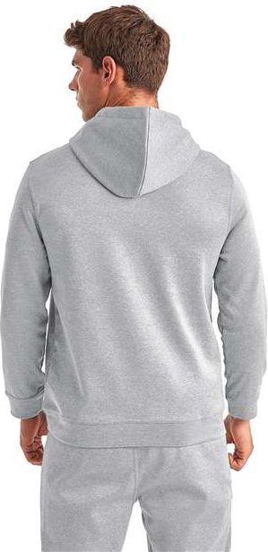 Grey Melange Spun Dyed Hooded Sweatshirt - TD448