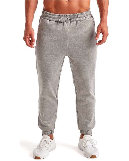 Grey Melange Spun Dyed Joggers - TD449