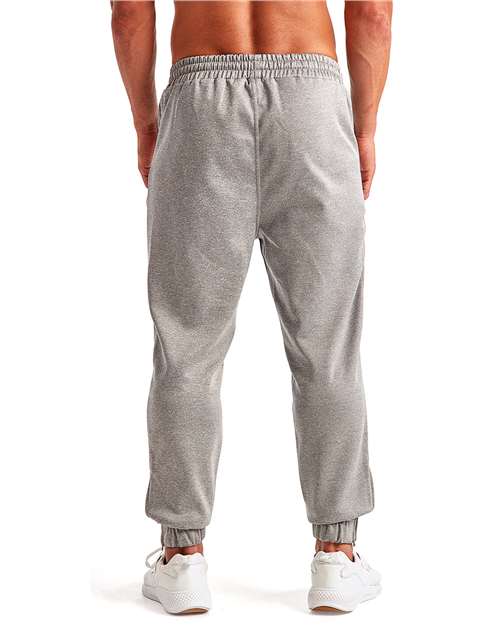Grey Melange Spun Dyed Joggers - TD449