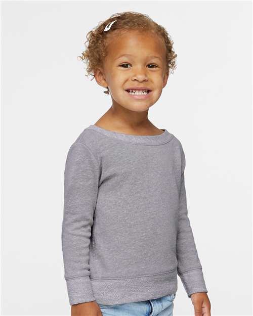 Grey Melange Toddler Harborside Mélange French Terry Crew - 3379
