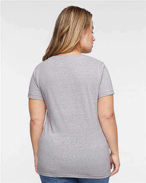 Grey Melange Women's Harborside Mélange V-Neck Tee - 3591