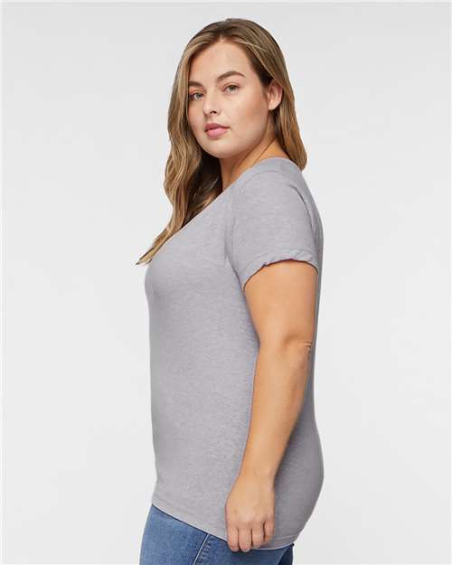 Grey Melange Women's Harborside Mélange V-Neck Tee - 3591