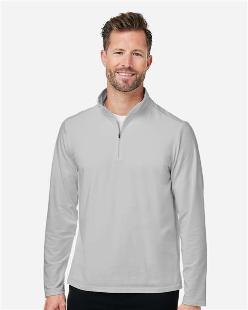 Grey Men's Raleigh Stretch Quarter-Zip Pullover - DG425