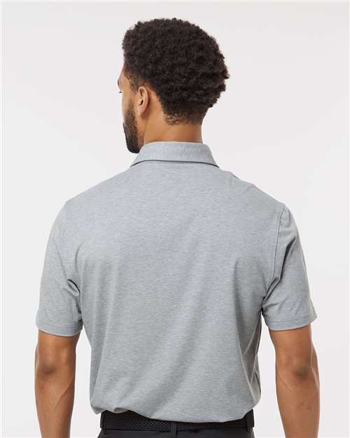 Grey Three Melange Blend Polo - A590