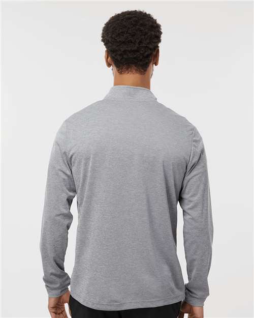 Grey Three Melange Lightweight Quarter-Zip Pullover - A401