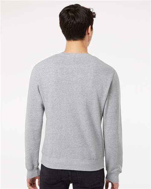 Grey Triblend Triblend Fleece Crewneck Sweatshirt - 8870