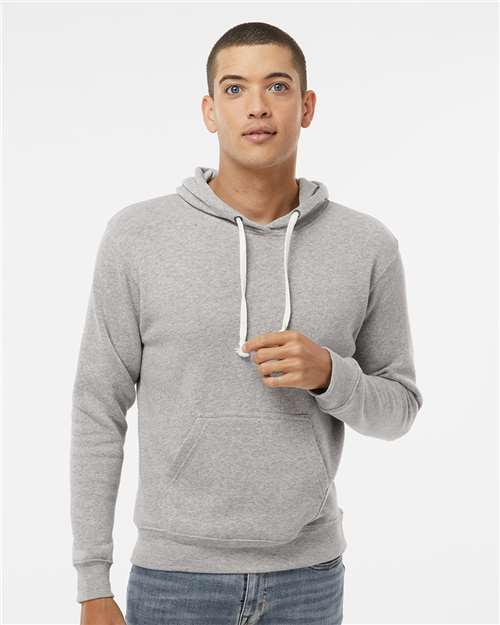 Grey Triblend Triblend Fleece Hooded Sweatshirt - 8871