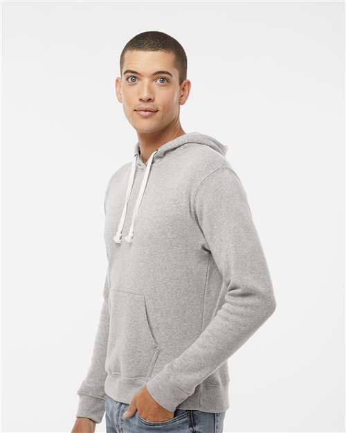 Grey Triblend Triblend Fleece Hooded Sweatshirt - 8871