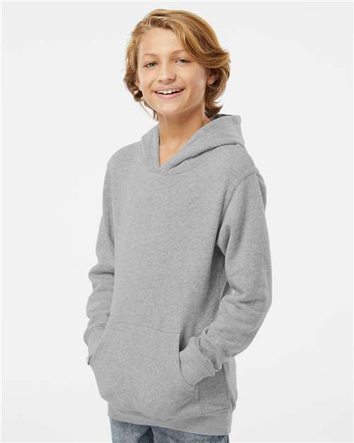 Grey Triblend Youth Triblend Fleece Hooded Sweatshirt - 8880