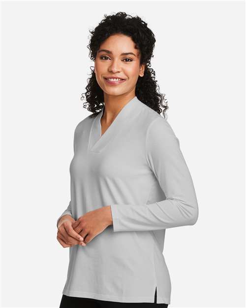 Grey Women's Raleigh Shawl Collar Knit Top - DP121W