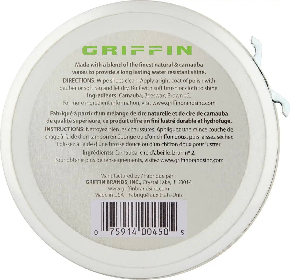 Griffin Shoe Polish – 3 Oz.