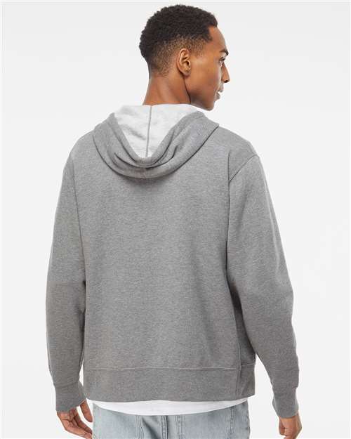 Gunmetal Heather Lightweight Full-Zip Hooded Sweatshirt - AFX90UNZ