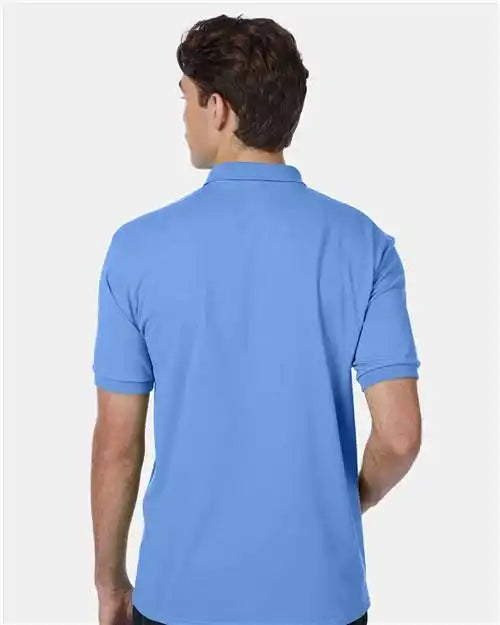 Hanes 054x Ecosmart® Jersey Polo - Carolina Blue