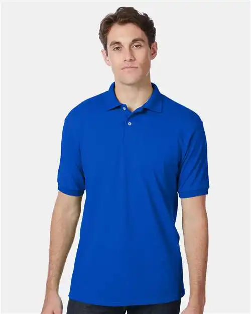 Hanes 054x Ecosmart® Jersey Polo - Deep Royal