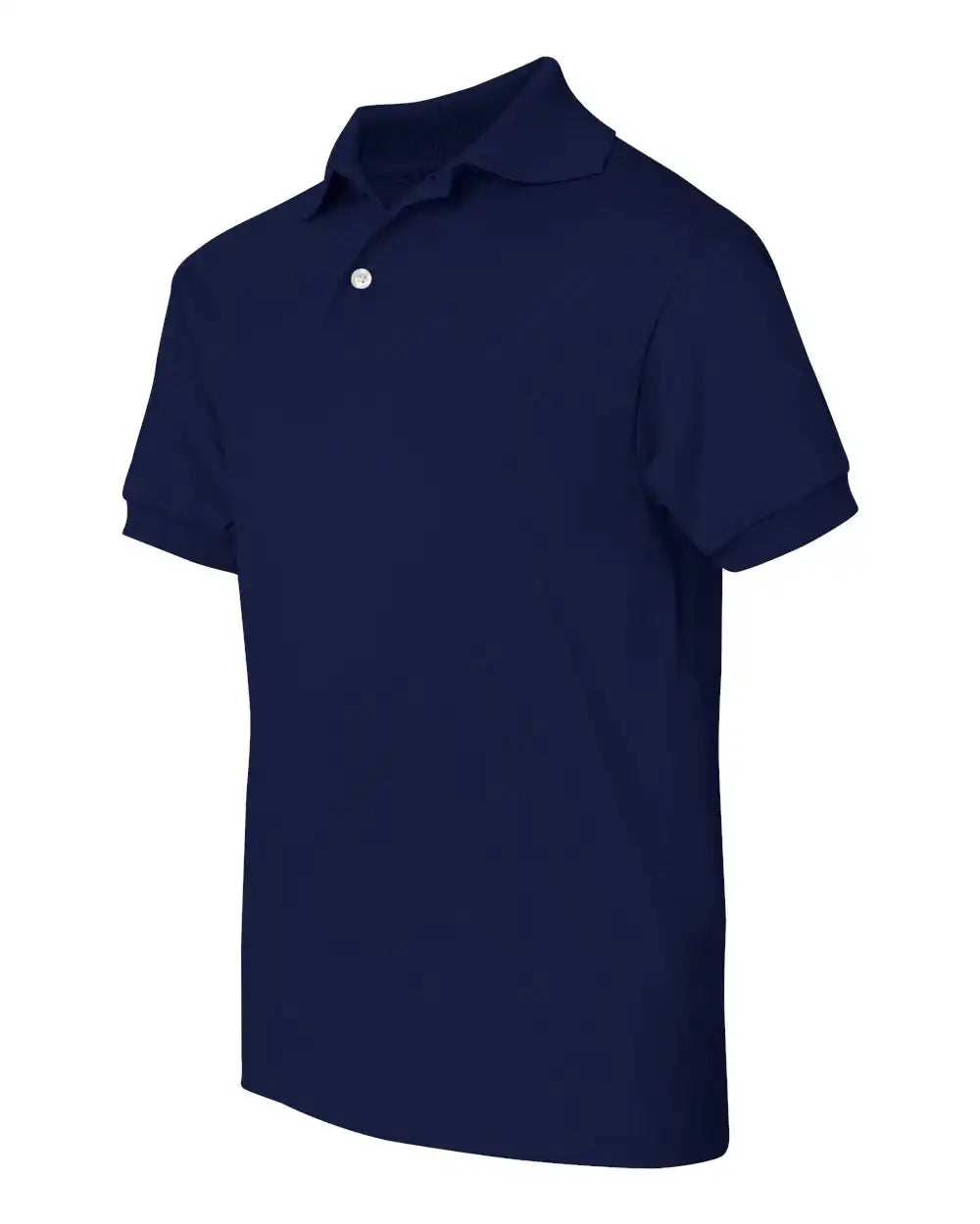 Hanes 054y Youth Ecosmart® Jersey Polo - Navy - Xs