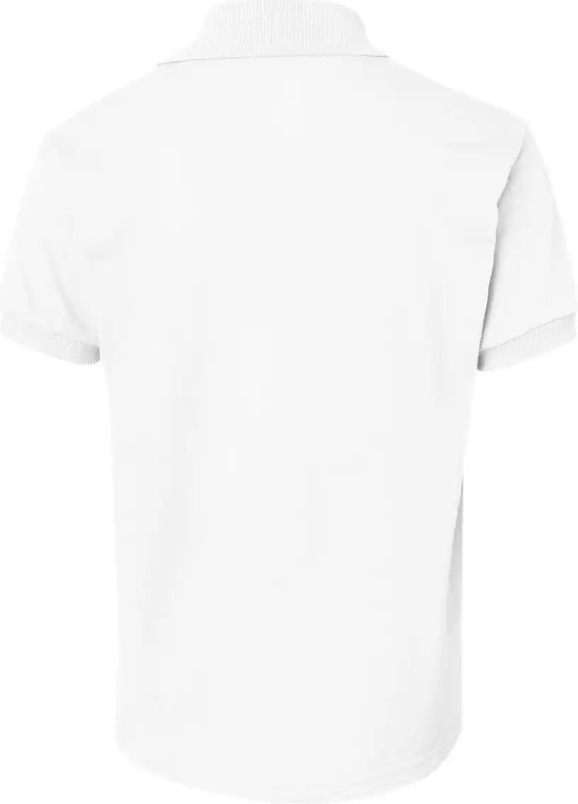 Hanes 054y Youth Ecosmart® Jersey Polo - White