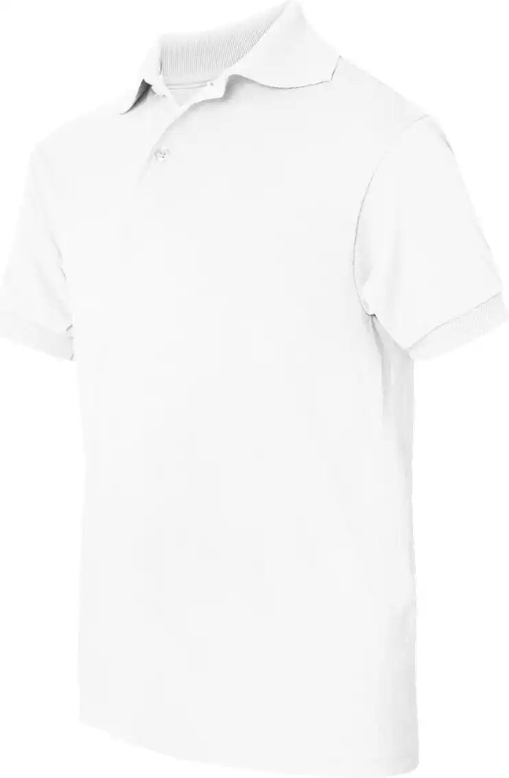 Hanes 054y Youth Ecosmart® Jersey Polo - White - Xs