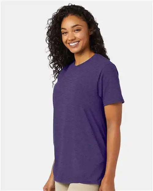 Hanes 4980 Perfect-t T-shirt - Grape Smash Heather