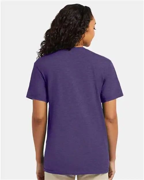 Hanes 4980 Perfect-t T-shirt - Grape Smash Heather