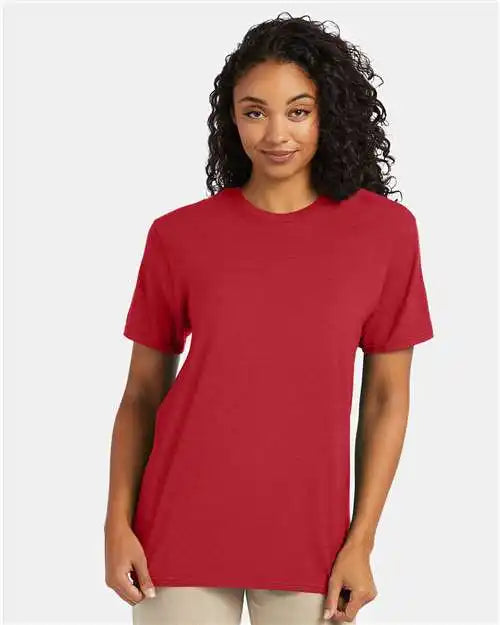 Hanes 4980 Perfect-t T-shirt - Heather Red