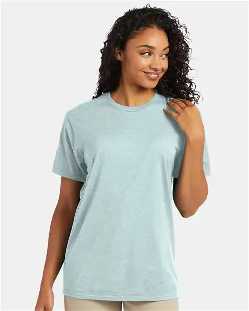 Hanes 4980 Perfect-t T-shirt - Marbled Ice Fall