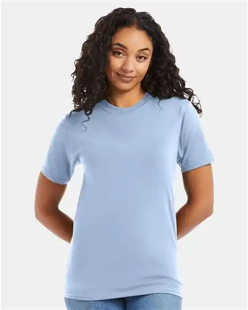 Hanes 5180 Beefy-t® T-shirt - Light Blue