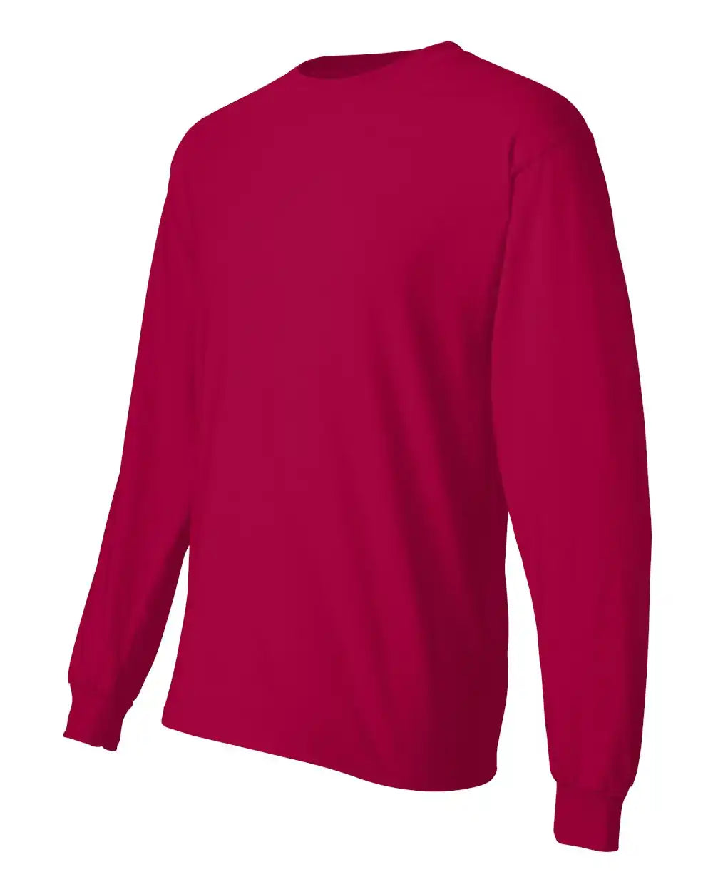 Hanes 5186 Beefy-t® Long Sleeve T-shirt - Deep Red - s