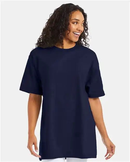 Hanes 518t Beefy-t® Tall T-shirt - Navy