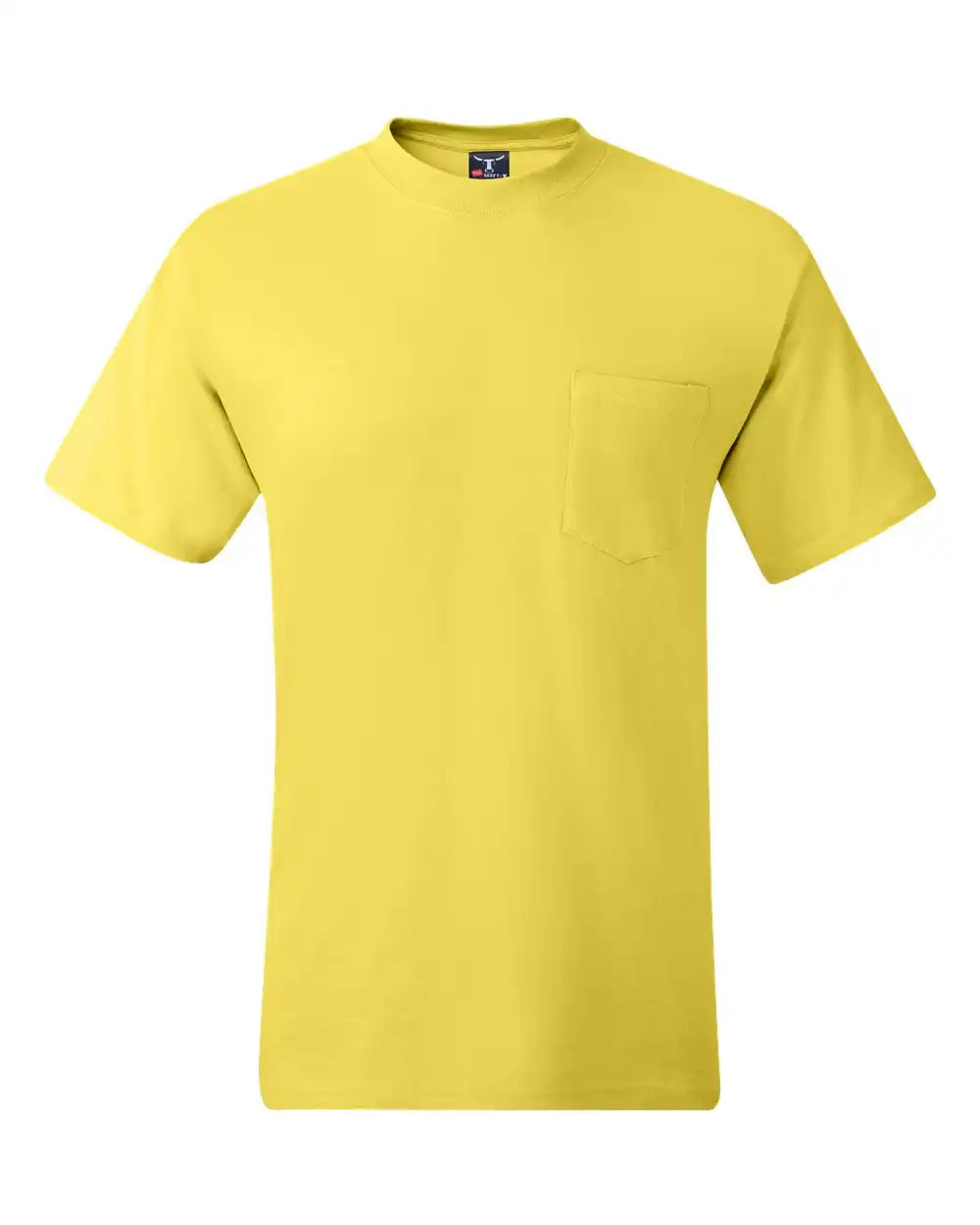 Hanes 5190 Beefy-t® Pocket T-shirt - Yellow - s