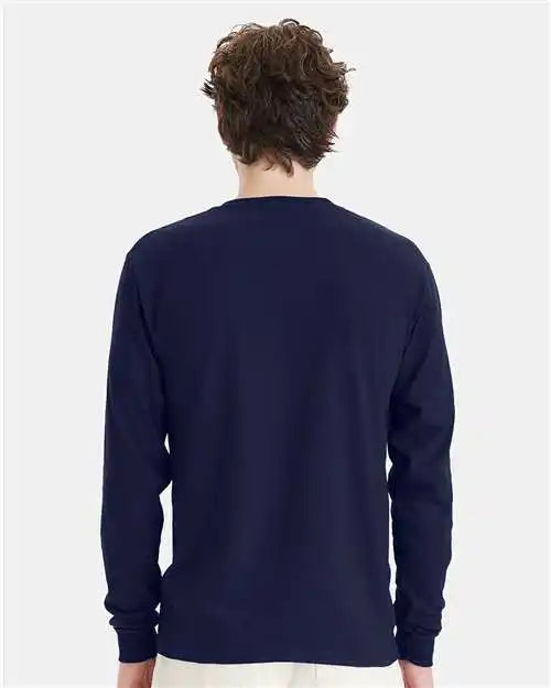 Hanes 5286 Essential-t Long Sleeve T-shirt - Navy