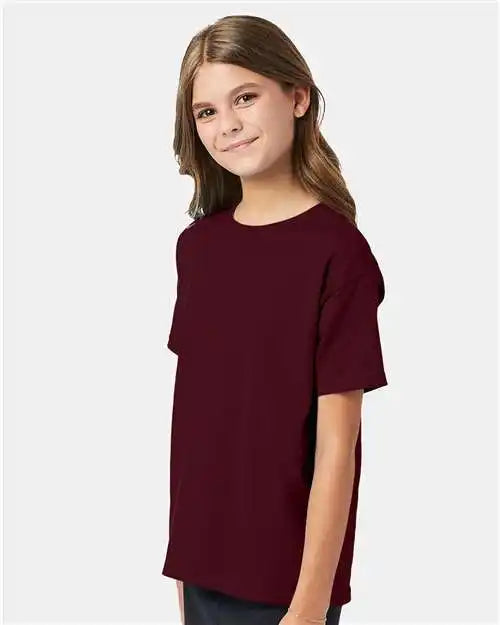 Hanes 5370 Ecosmart™ Youth T-shirt - Maroon