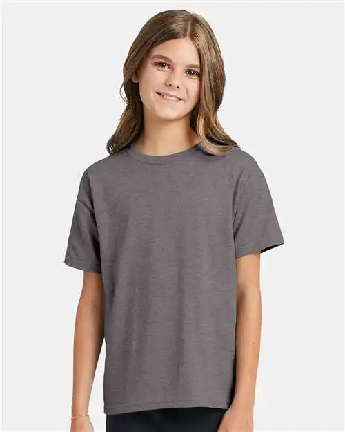 Hanes 5370 Ecosmart™ Youth T-shirt - Oxford Grey