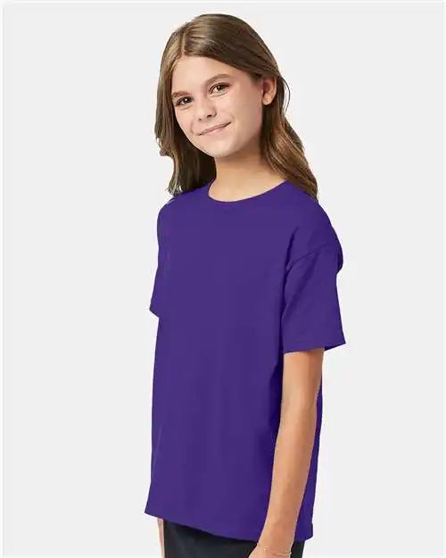 Hanes 5370 Ecosmart™ Youth T-shirt - Purple