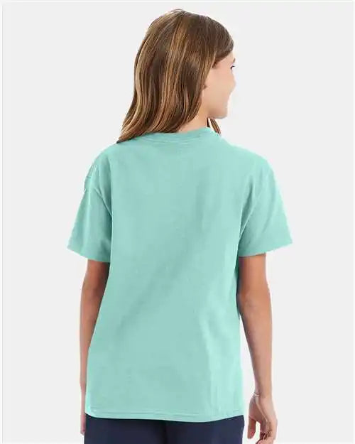 Hanes 5450 Authentic Youth T-shirt - Clean Mint