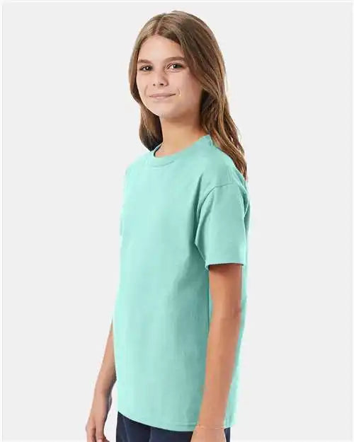 Hanes 5450 Authentic Youth T-shirt - Clean Mint