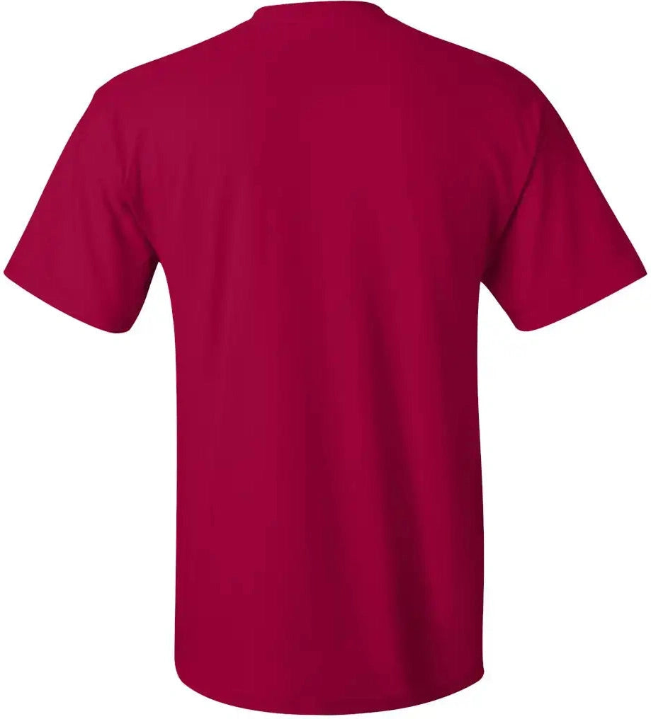 Hanes 5590 Authentic Pocket T-shirt - Deep Red
