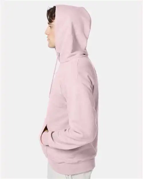 Hanes F170 Ultimate Cotton® Hooded Sweatshirt - Pale Pink