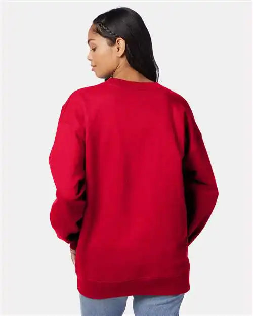 Hanes F260 Ultimate Cotton® Crewneck Sweatshirt - Deep Red