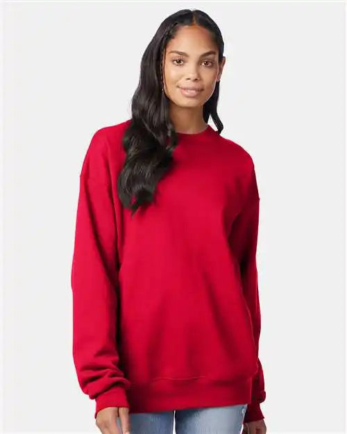 Hanes F260 Ultimate Cotton® Crewneck Sweatshirt - Deep Red