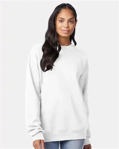 Hanes F260 Ultimate Cotton® Crewneck Sweatshirt - White