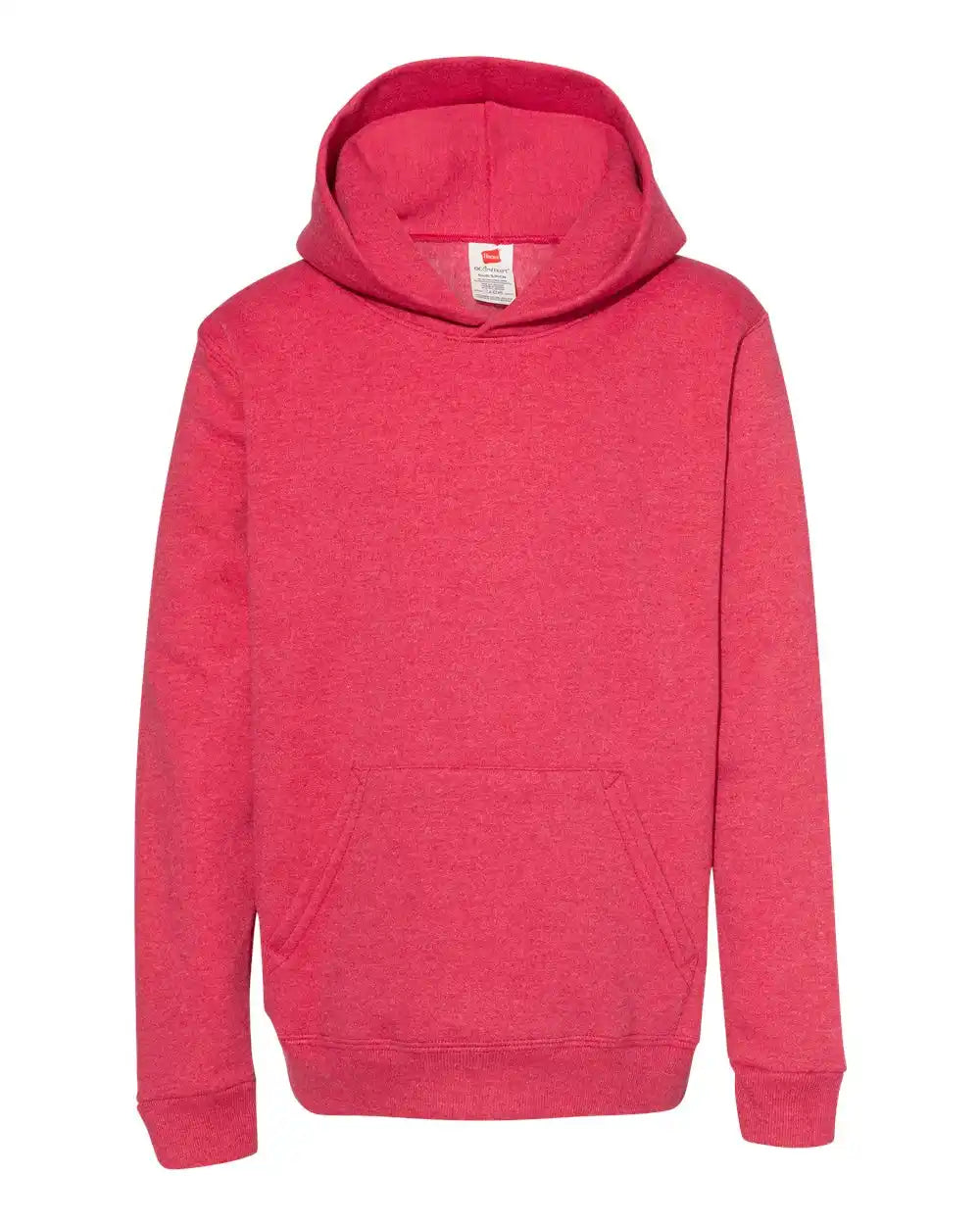 Hanes P473 Ecosmart® Youth Hooded Sweatshirt - Heather Red - Xs
