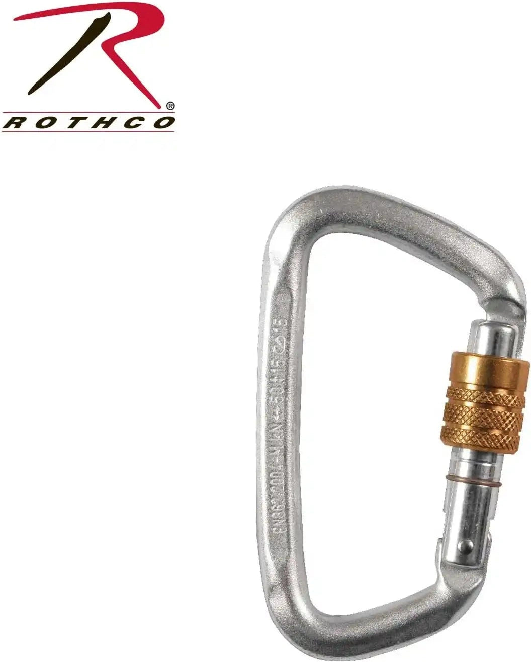 Hard Steel Modified d Key Screw Gate Carabiner