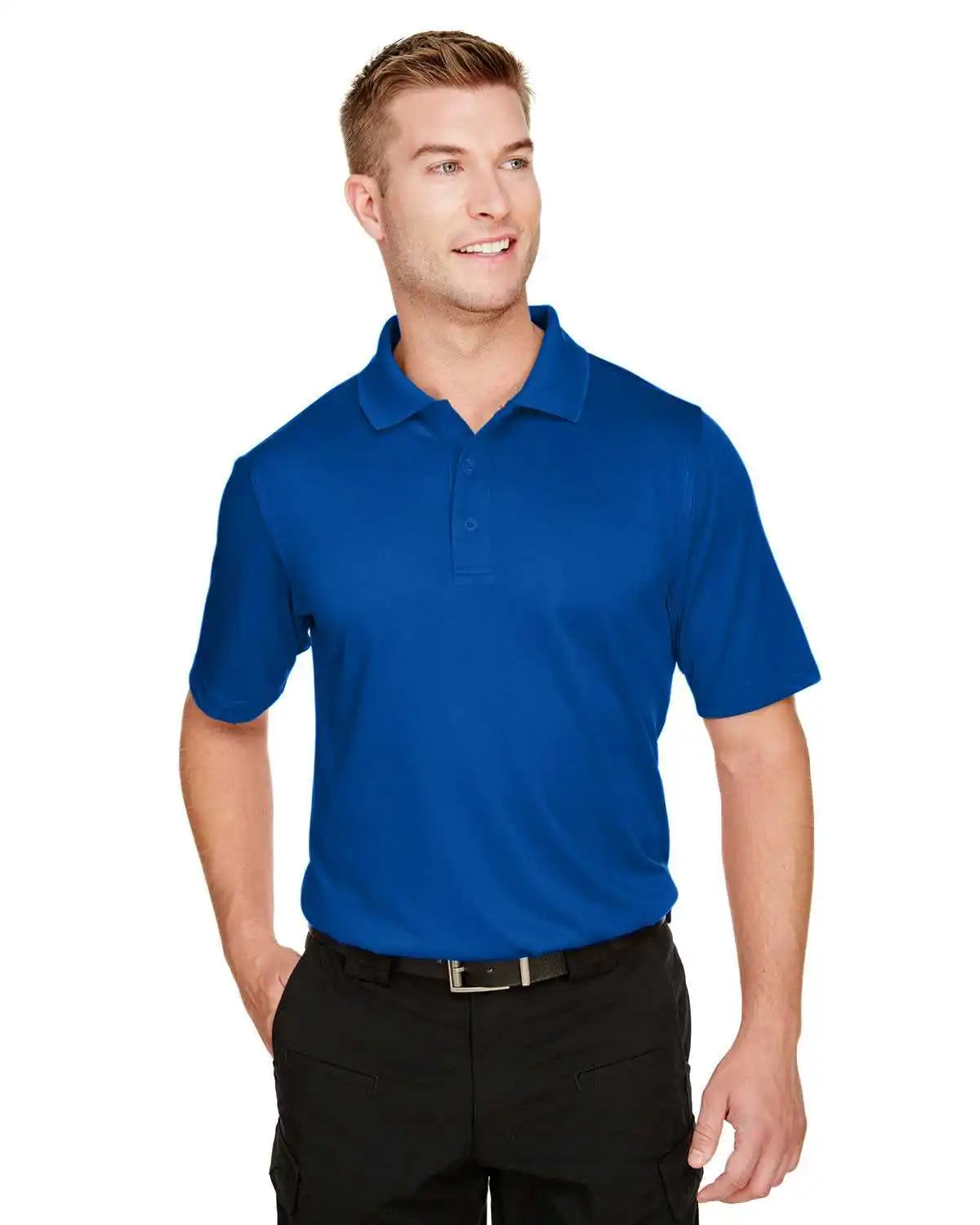 Harriton M348 Men’s Advantage Snag Protection Plus Il Polo - True Royal