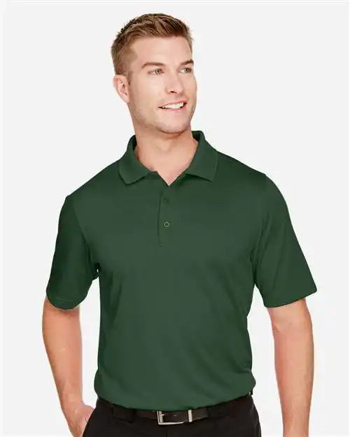 Harriton M348 Men’s Advantage Snag Protection Plus Polo - Dark Green