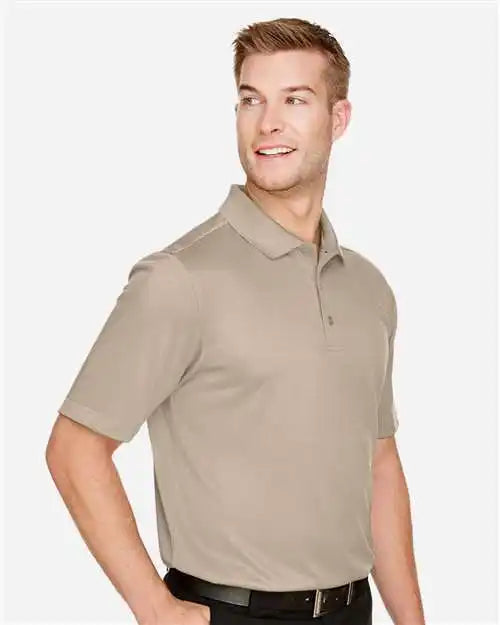 Harriton M348 Men’s Advantage Snag Protection Plus Polo - Khaki
