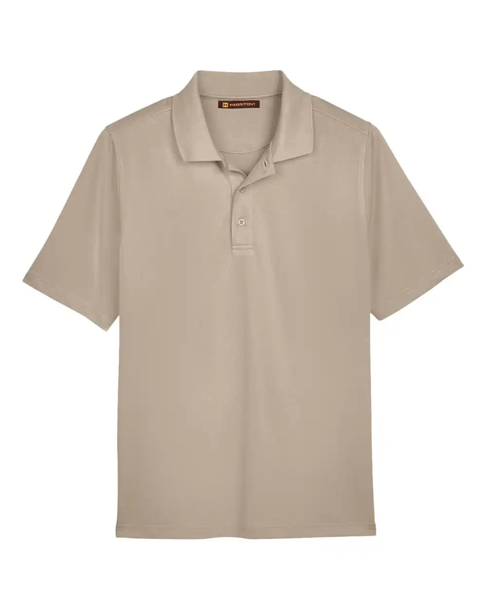 Harriton M348 Men’s Advantage Snag Protection Plus Polo - Khaki - s