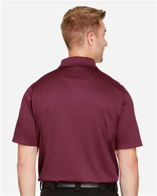 Harriton M348 Men’s Advantage Snag Protection Plus Polo - Maroon