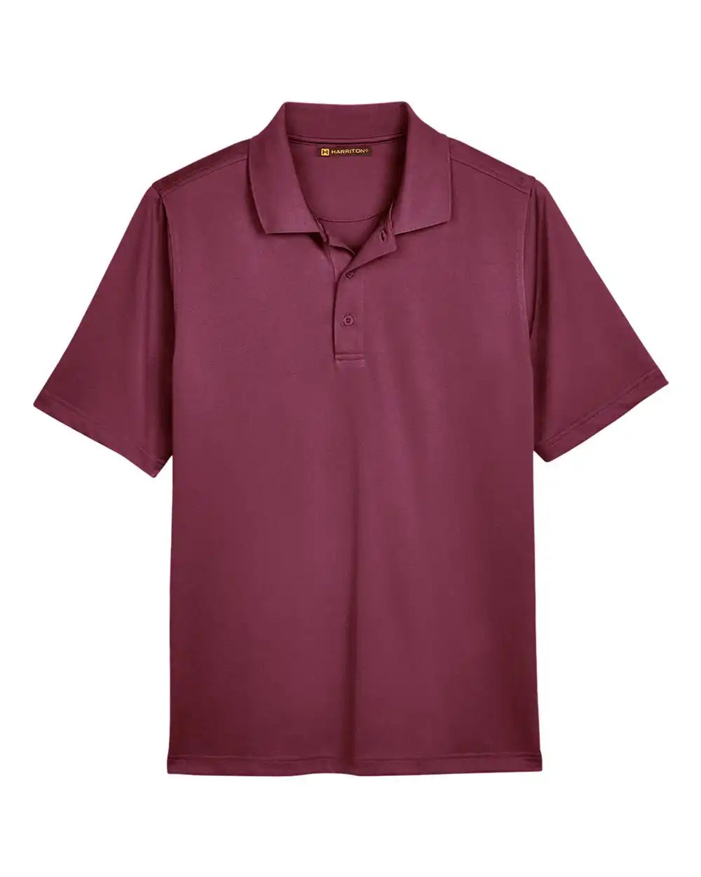 Harriton M348 Men’s Advantage Snag Protection Plus Polo - Maroon - s