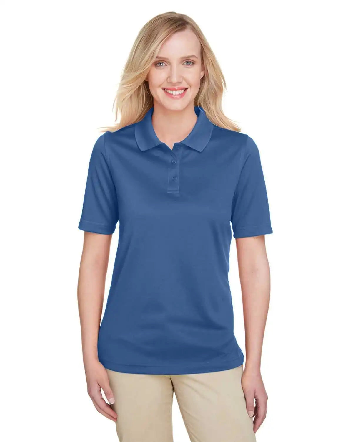 Harriton M348w Ladies’ Advantage Snag Protection Plus Il Polo - Pool Blue